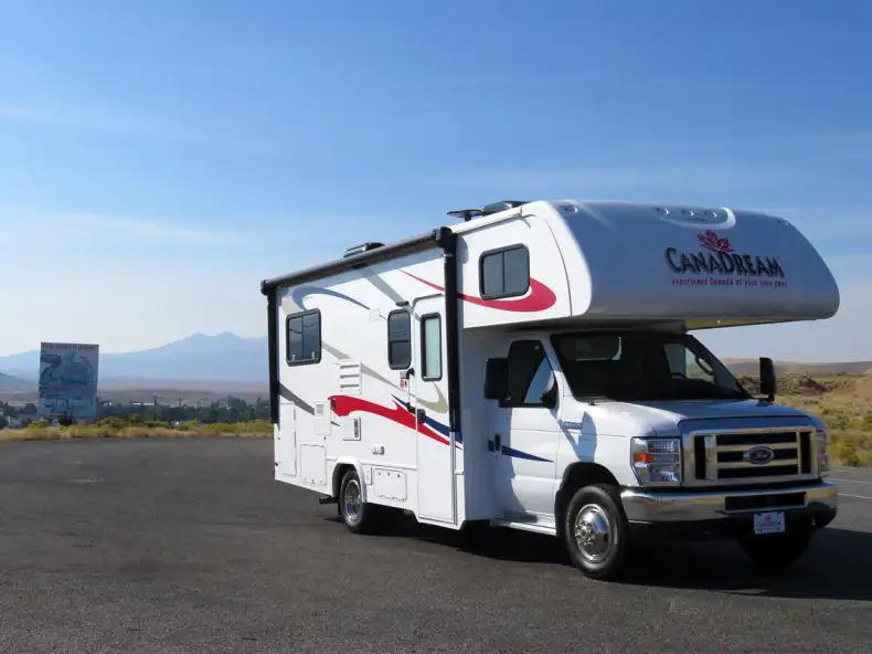 Motorhome on the road