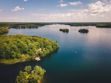 A lake in Muskoka, Ontario