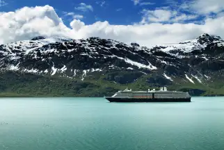 Holland America Line cruise enroute to Skagway, Alaska